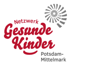 Netzwerk Gesunde Kinder Logo in roter Schrift